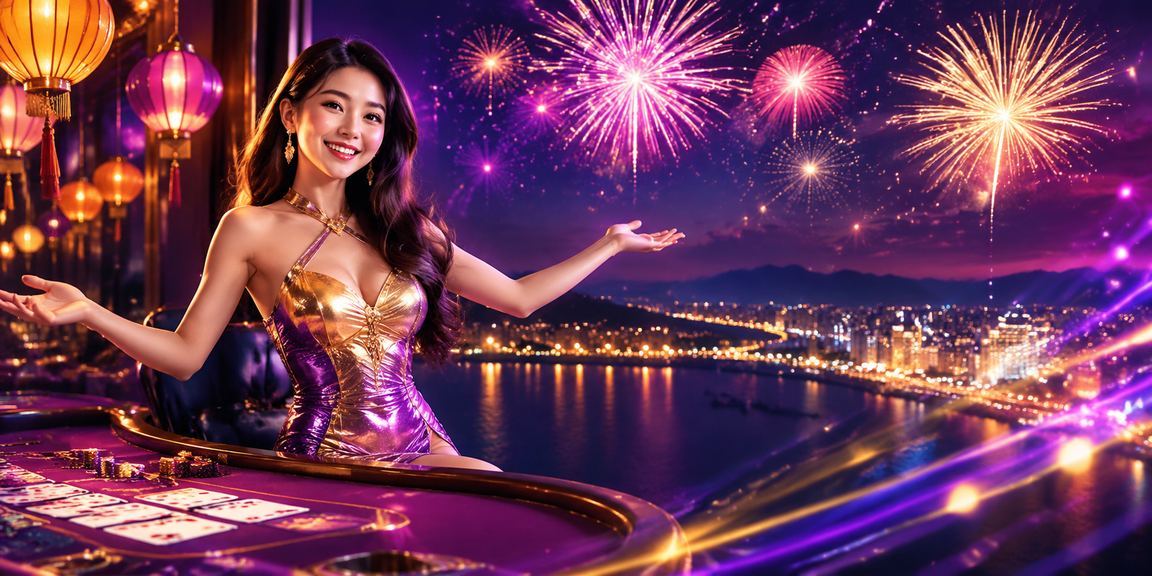 Khung cảnh giải trí casino baccarat tại Hội An, Việt Nam, với đèn lồng và phong cách truyền thống